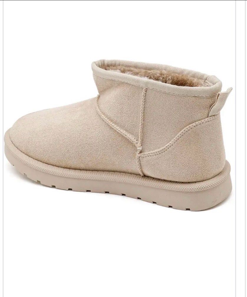 Beige cozy instapbootjes met warme voering – Comfort &amp; stijl | Infinity Me