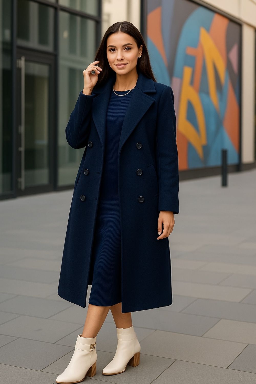 Crèmekleurige enkellaarsjes met goudkleurige gesp en blokhak – Chic &amp; tijdloos | Infinity Me 