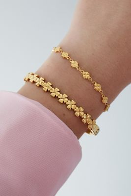 Stainless steel damesarmband goudkleurig – Hypoallergeen &amp; Waterbestendig”