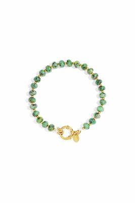 Groene kralen armband  voor dames