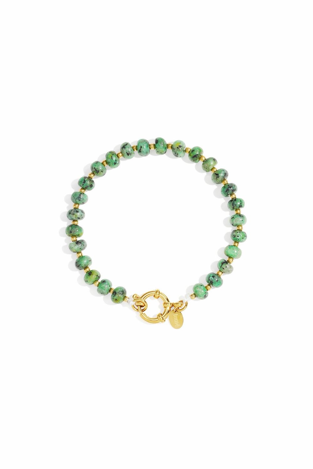Armband met groene parels voor dames
