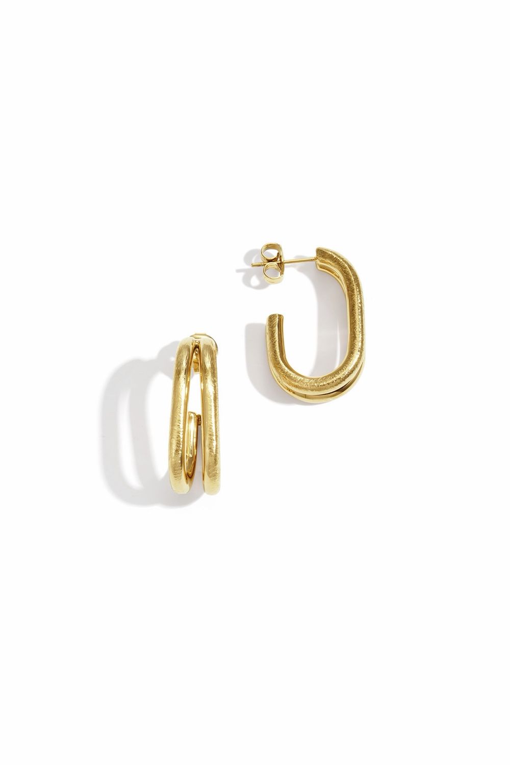 Dubbele Hoops – Luxe Minimalistische Oorringen Goud &amp; Zilver