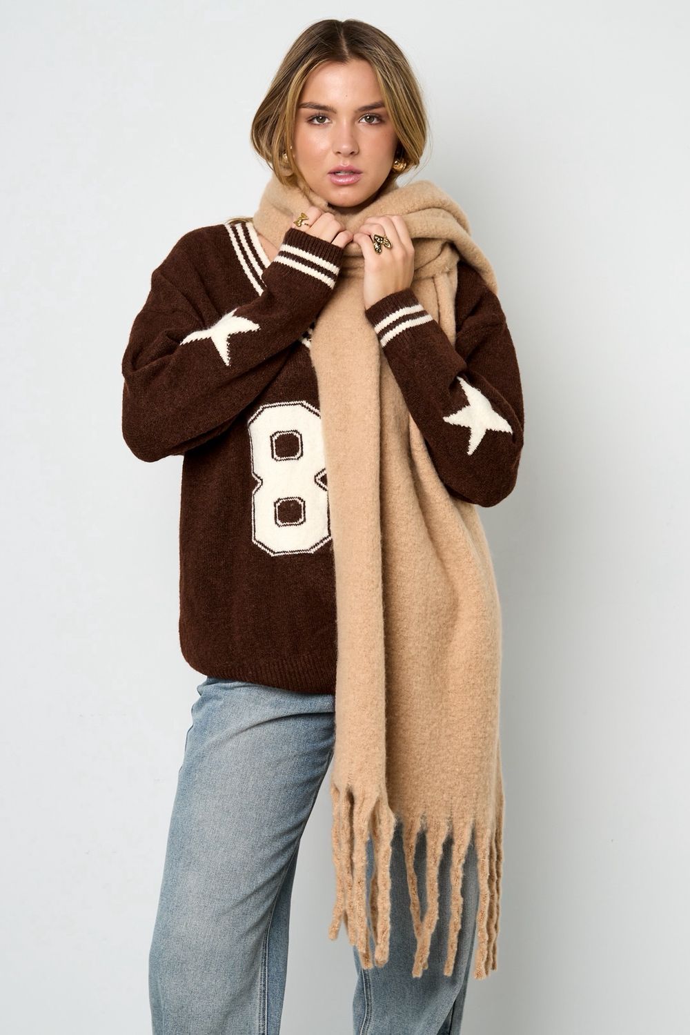 Comfy sjaal khaki