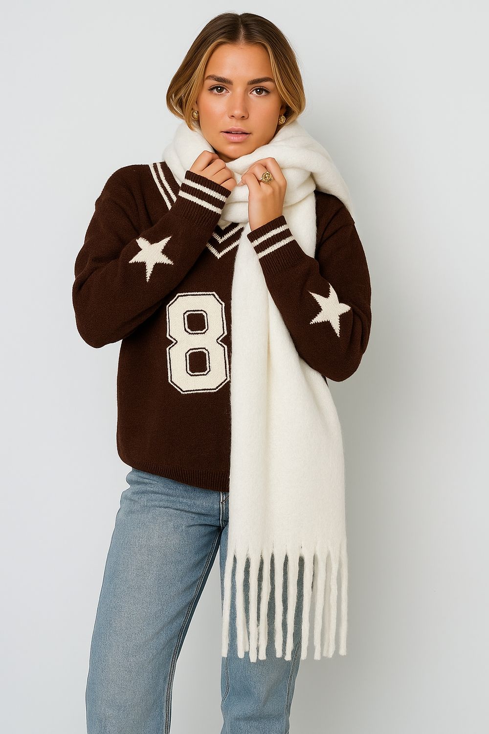 Comfy sjaal Off white
