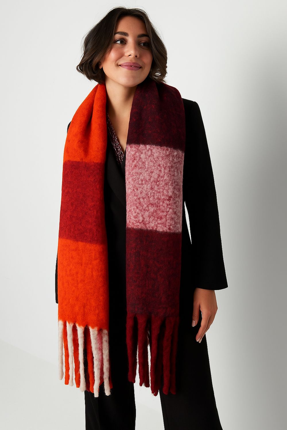 Rode sjaal - sjaal voor vrouwen - cadeau tip - cadeau voor haar