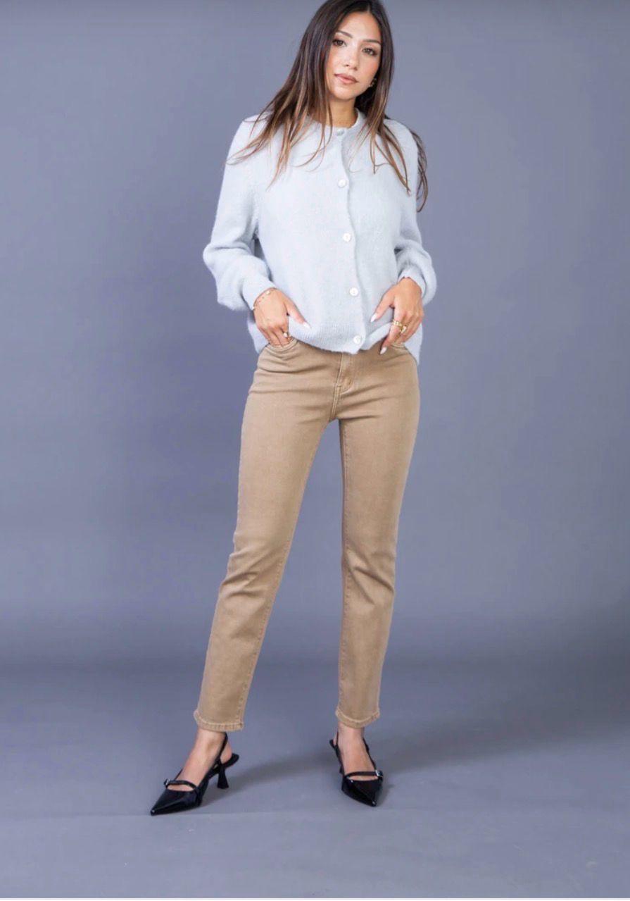 Gekleurde Jeans Recht Model Voor Dames- Straight Fit Jeans