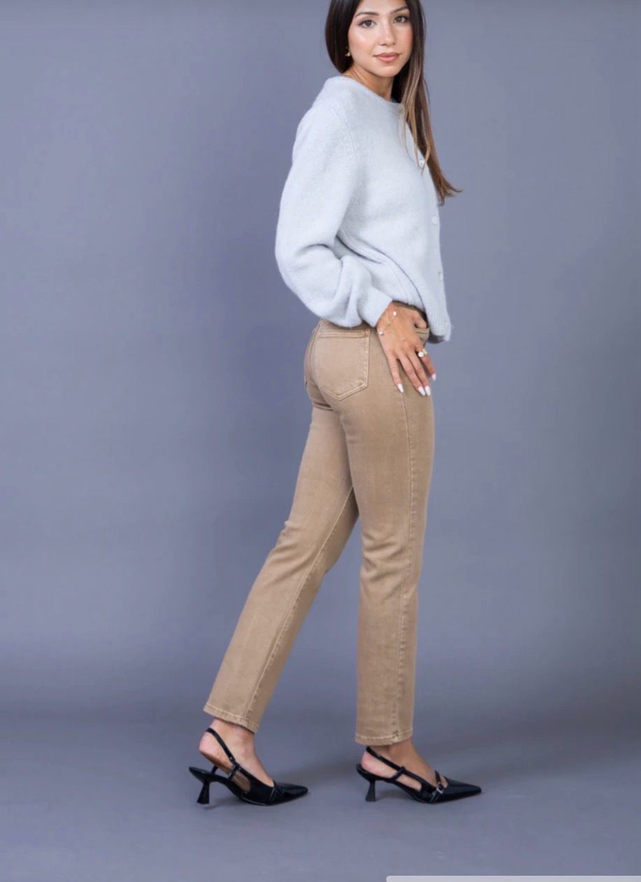 Gekleurde Jeans Recht Model Voor Dames- Straight Fit Jeans