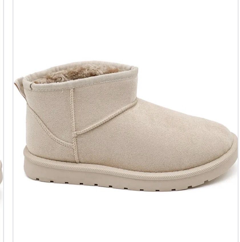 Beige cozy instapboots met warme voering – Comfort &amp; stijl | Infinity Me