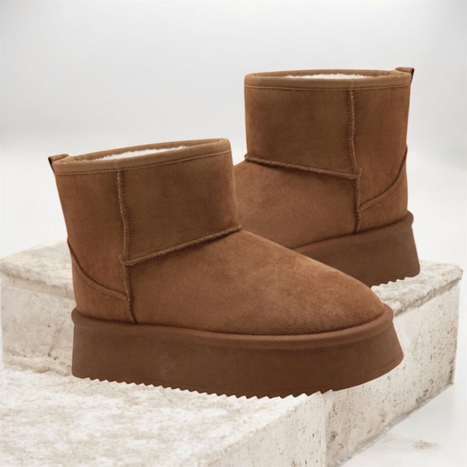 Premium Camel cozy instapboots met warme voering – Comfort &amp; stijl | Infinity Me