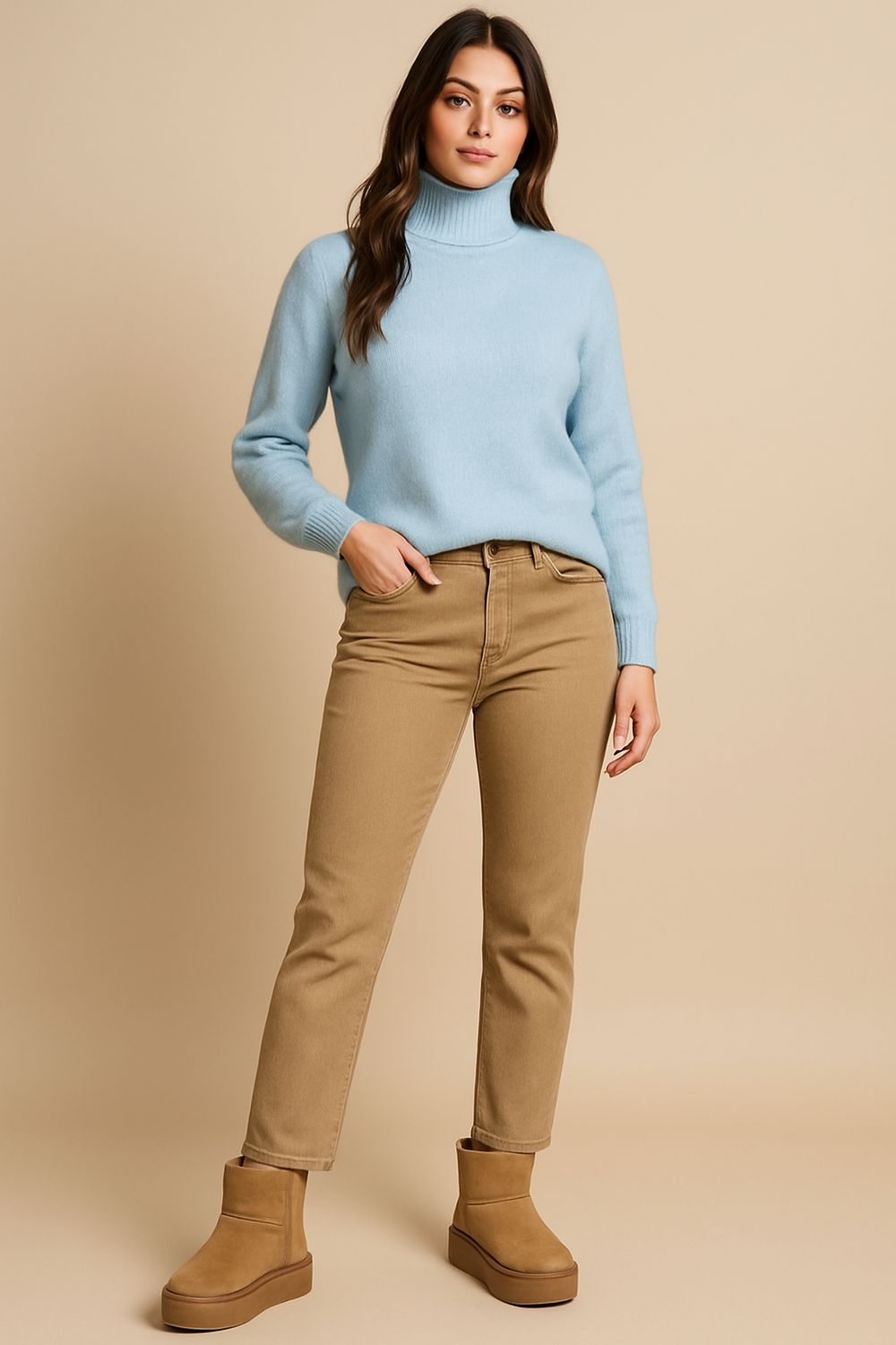 Premium Camel cozy instapboots met warme voering – Comfort &amp; stijl | Infinity Me