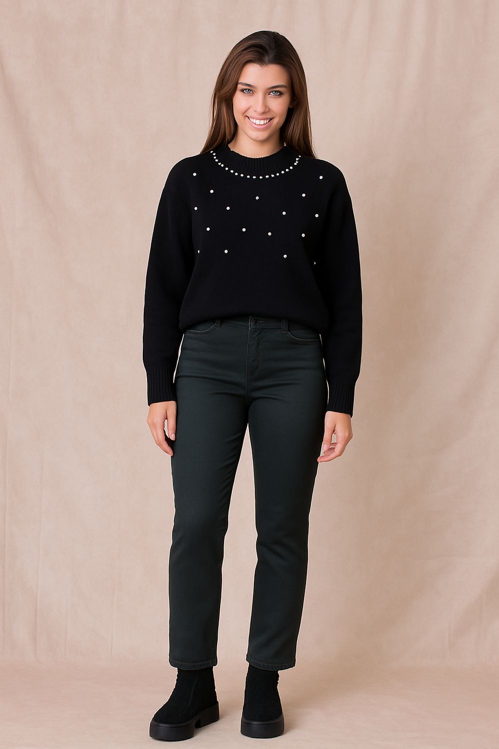 Gekleurde Jeans Recht Model Voor Dames- Straight Fit Jeans