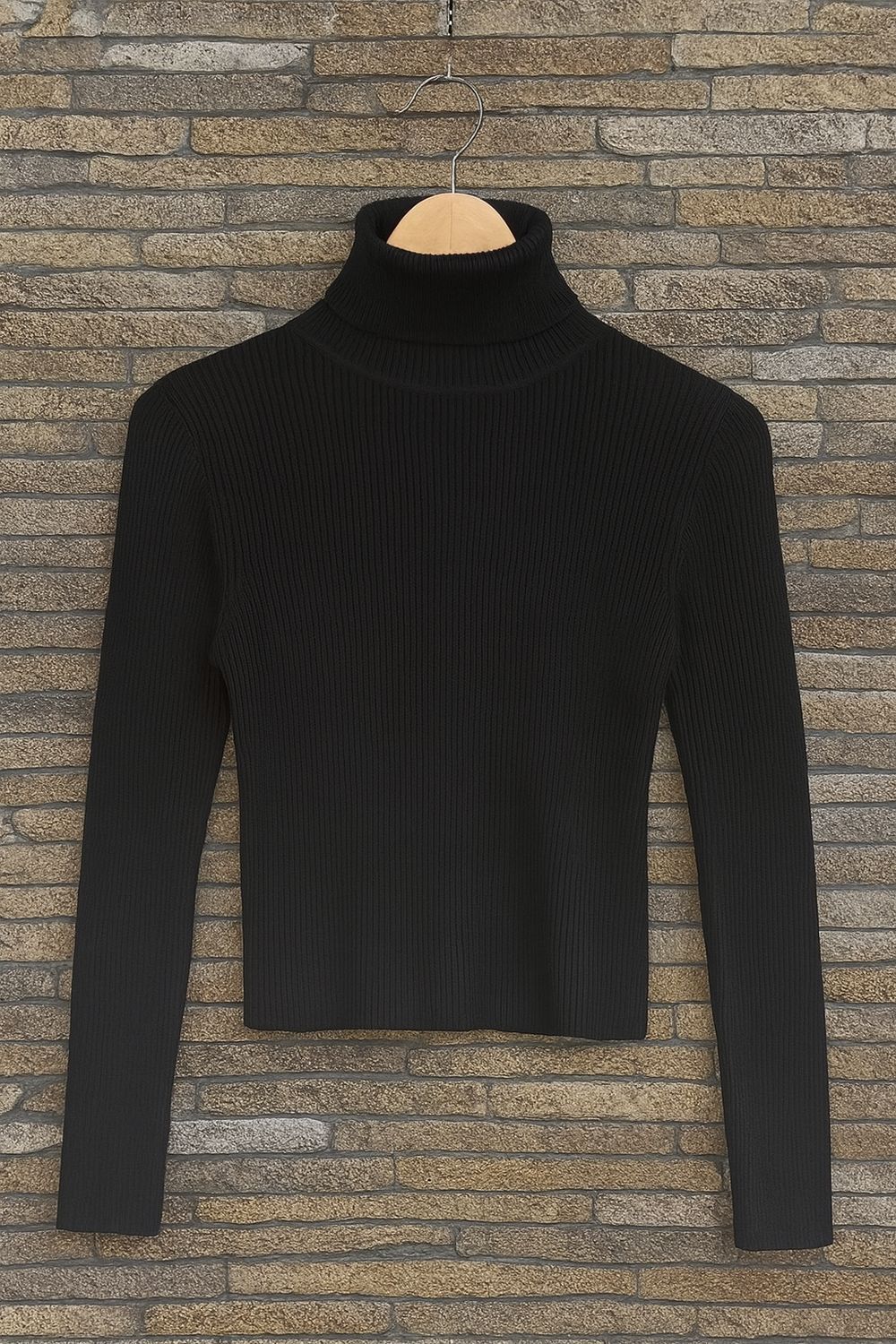 detail zachte knit cpltrui zwart