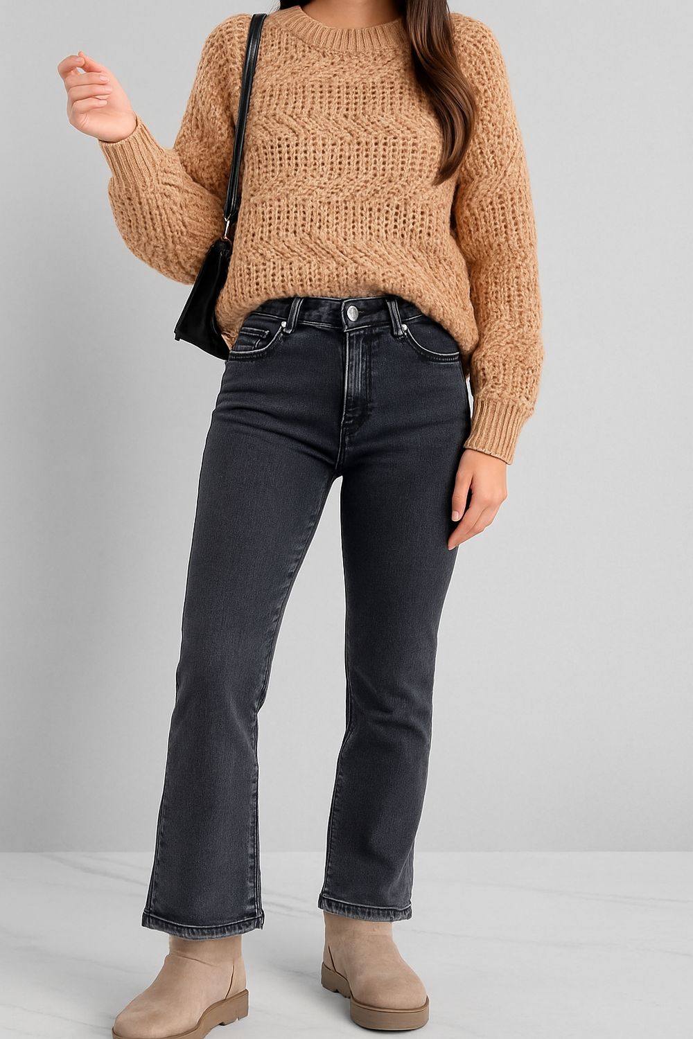 Taupe Bruin Cozy instapboots met warme voering – Comfort &amp; stijl | Infinity Me