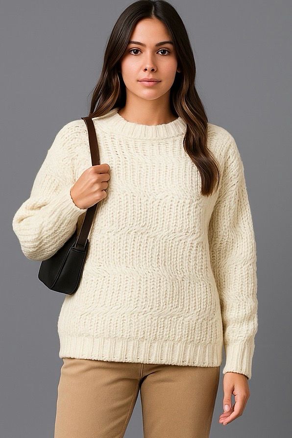 Chunky Knit Kabeltrui – Warme Wintertrui | Infinity Me