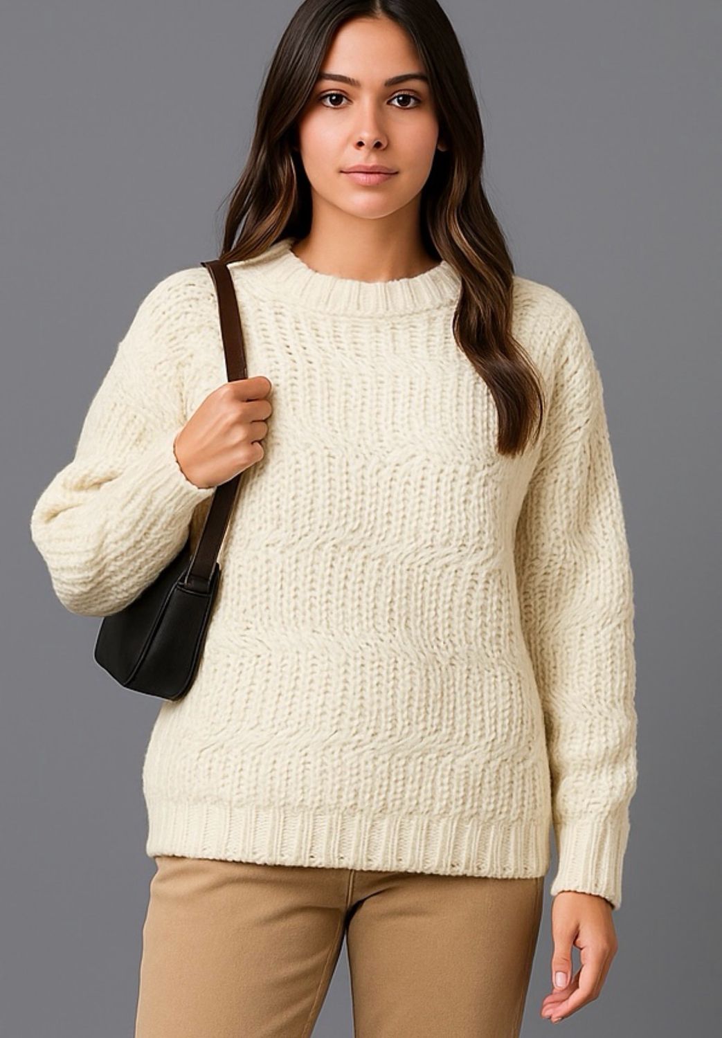 Chunky Knit Kabeltrui – Warme Wintertrui | Infinity Me