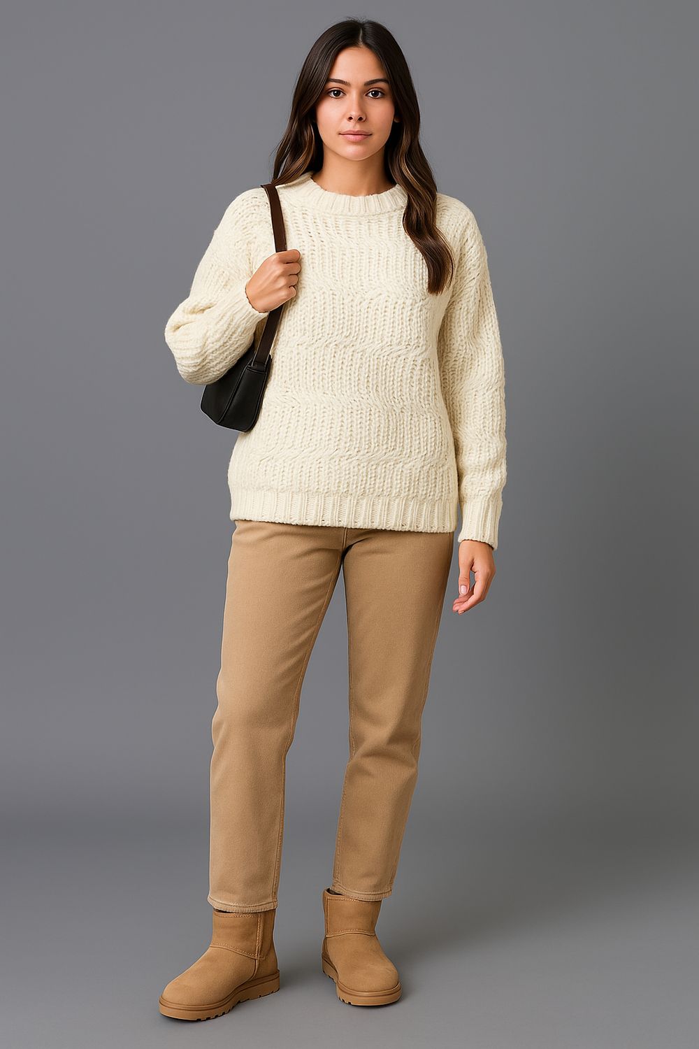 Chunky Knit Kabeltrui – Warme Wintertrui | Infinity Me