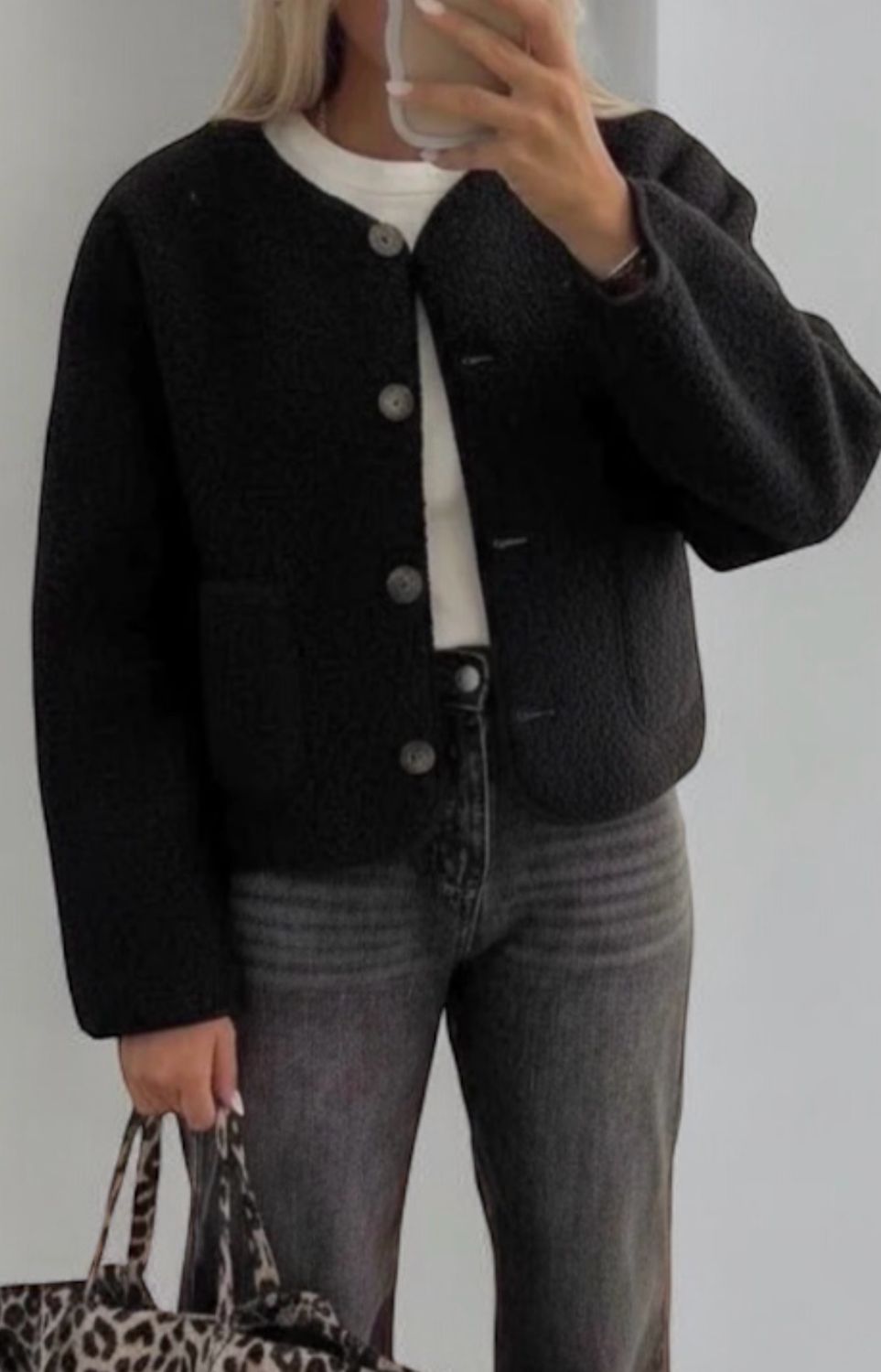 Bouclé Boxy Jacket – Luxe Minimal Chic