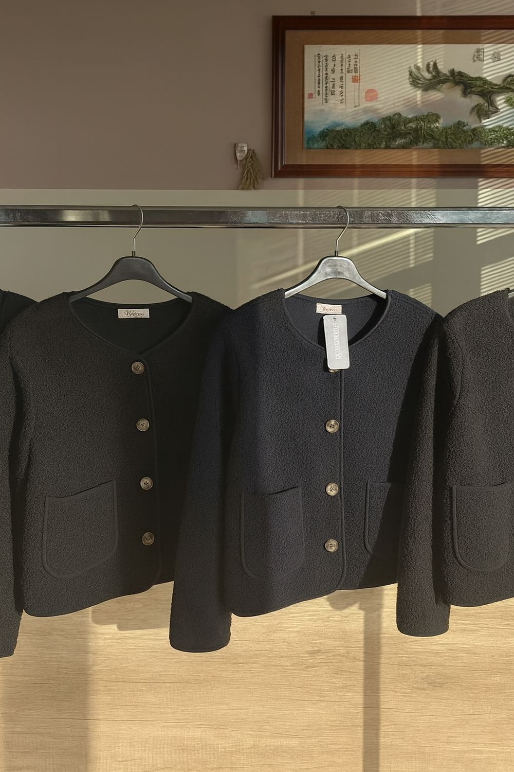 Bouclé Boxy Jacket – Luxe Minimal Chic