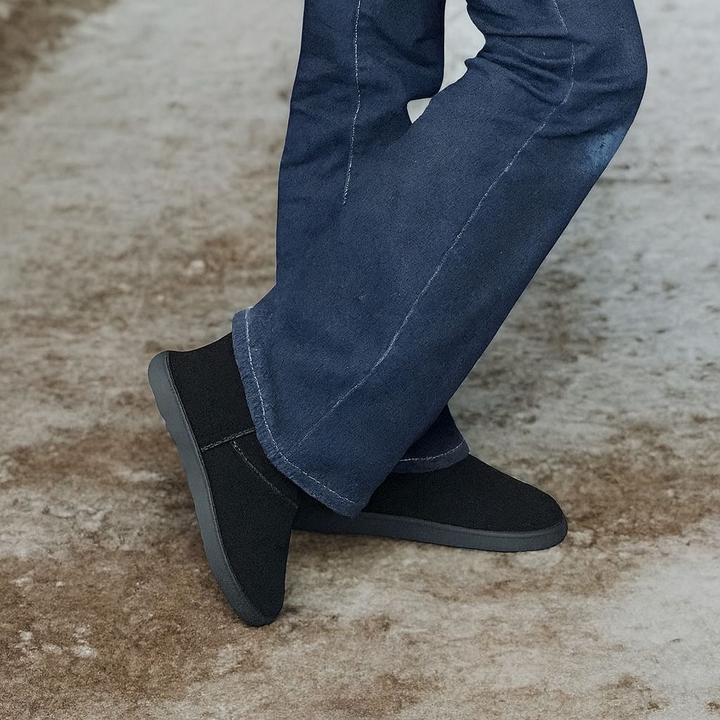 Zwarte Cozy instapboots met warme voering – Comfort &amp; stijl | Infinity Me