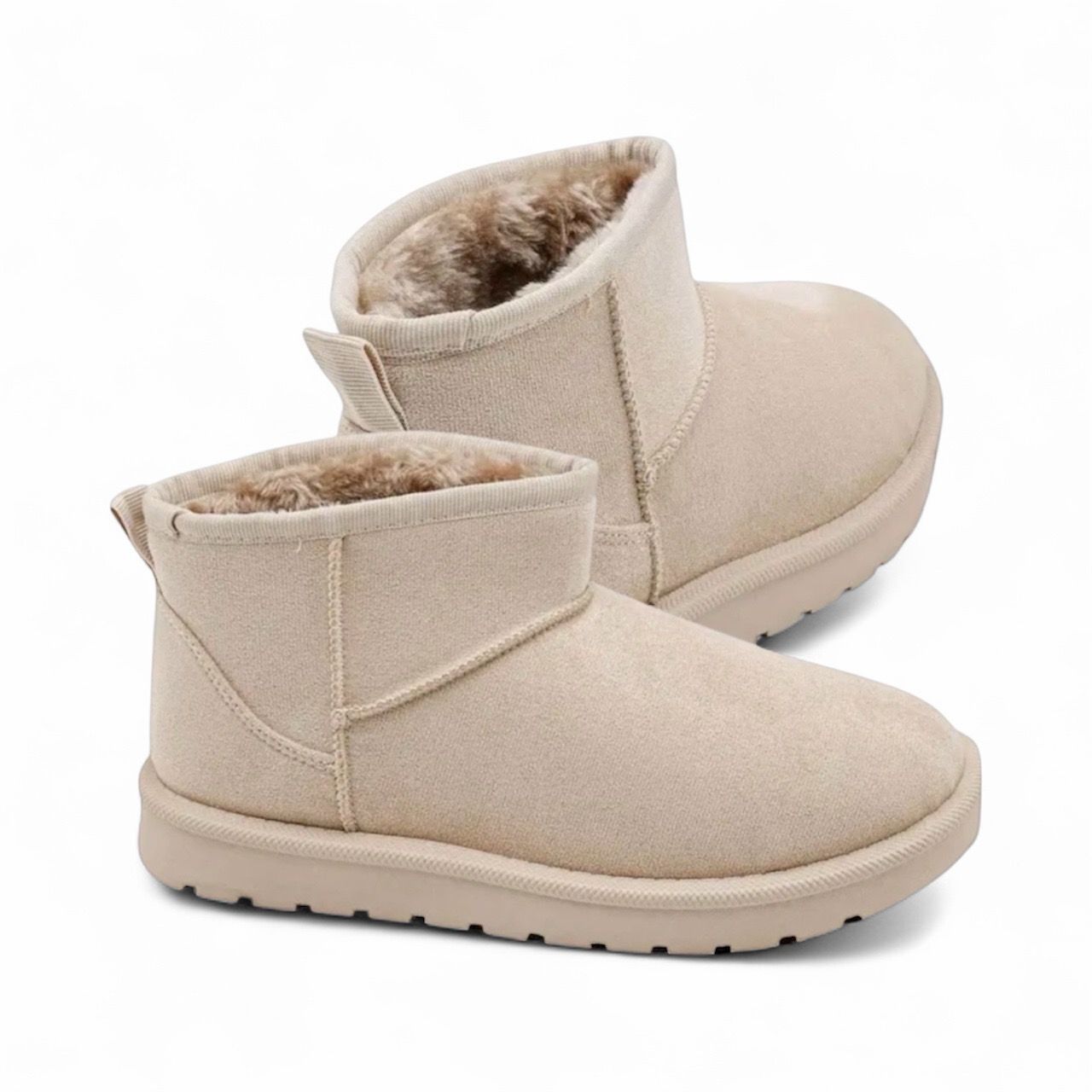 Beige Cozy instapboots met warme voering – Comfort &amp; stijl | Infinity Me