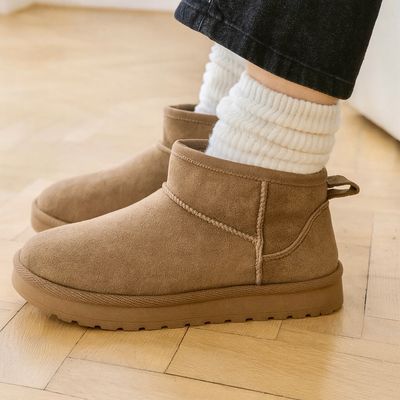 Taupe Bruin Cozy instapboots met warme voering – Comfort &amp; stijl | Infinity Me