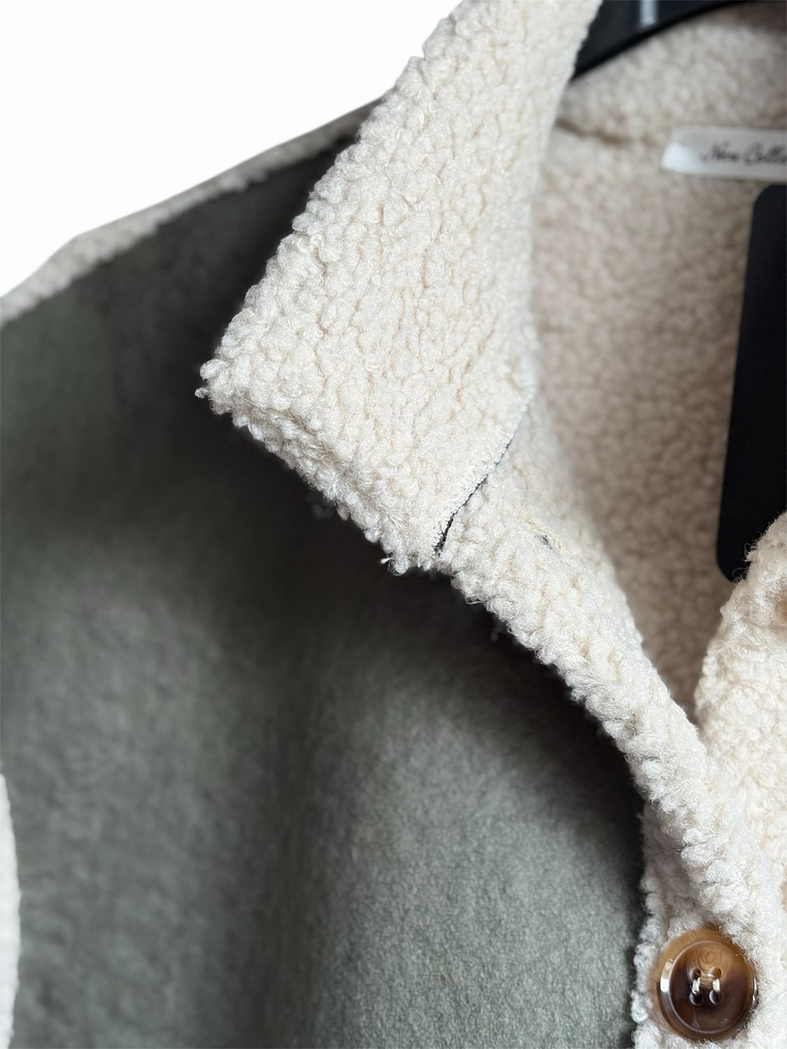 Teddy Voering Katoenen Gilet – Winter Cozy Boutique – Bruin/Crème (One Size)