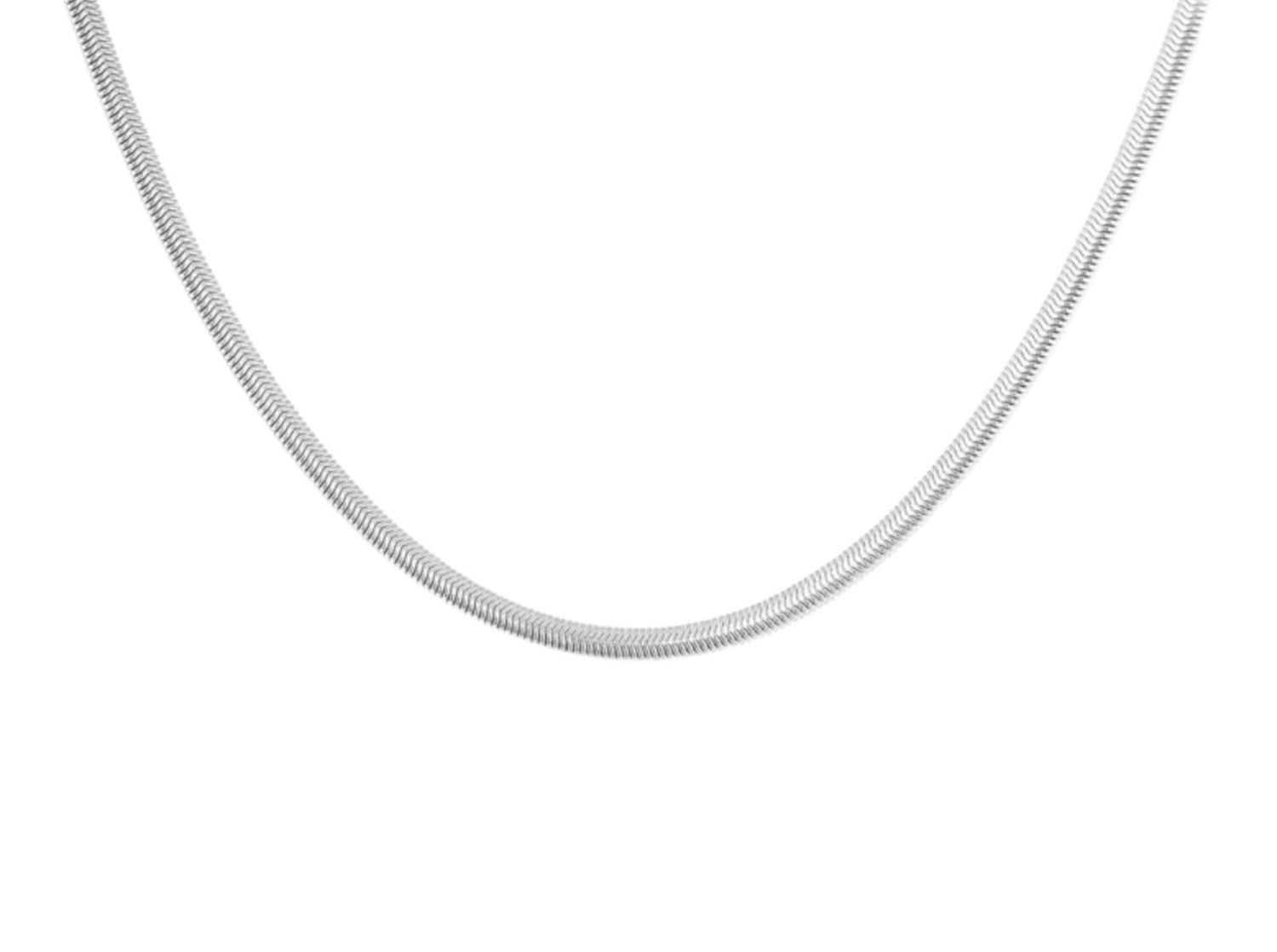 Platte ketting zonder hanger - Stainless Steel ketting - ketting voor vrouwen - Elegante ketting - Feestelijke ketting