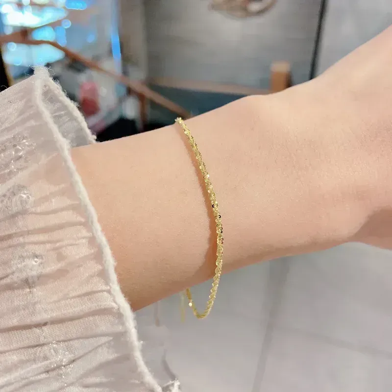 Armband dames in echt zilver – 925 sterling kwaliteit- Platina, Kleur: Goud