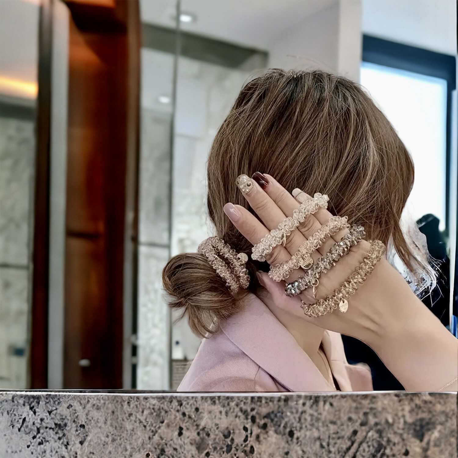2x Haarbandjes Met Kristallen - Haar Juweel Voor Vrouwen - Haar Decoratie