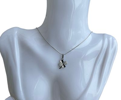 klavertjes Hanger Met Motief - Zilveren Hanger Voor Ketting
