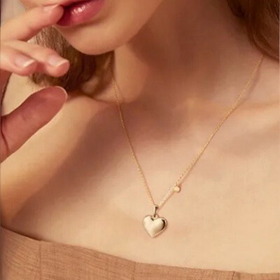 Hart Pendant Goud Stainless Steel Hanger - Hartjes Hanger Voor Ketting