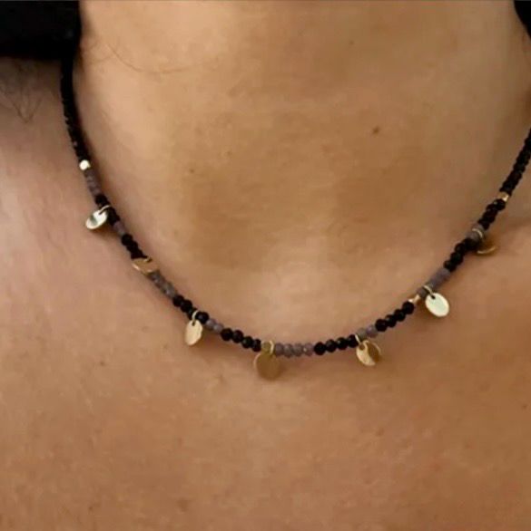 Edelsteen Ketting Voor Vrouwen - Stainless steel Ketting - platina gouden Ketting - edelsteen ketting