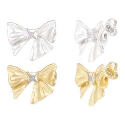 Oorbel Knopjes Met Strikjes - Stainless Steel Oorbellen - Oorbellen Voor Meisjes - Trending Oorbellen Oorbel Knopjes Met Strikjes - Stainless Steel Oorbellen - Oorbellen Voor Meisjes - Trending Oorbellen