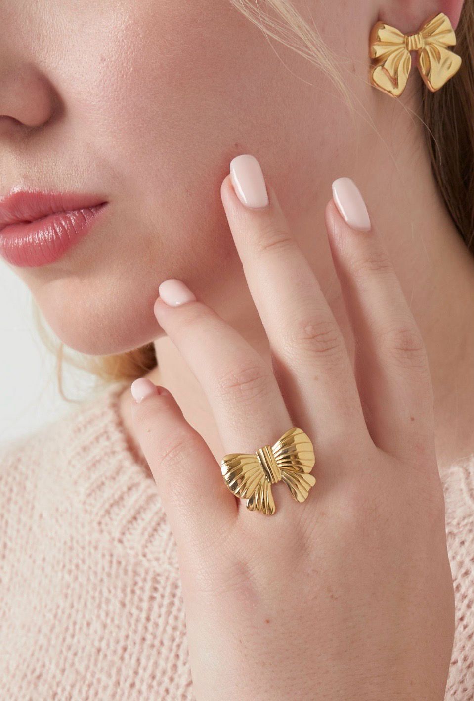 One Size Open Ring Met Strik