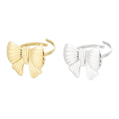 One Size Open Ring Met Strik