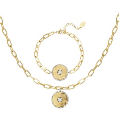 Sieraden Set- Armband + Ketting Voor Dames- cadeau tip - Waterbestendig