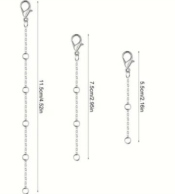 Stainless Steel Verleng Stukken Voor Ketting