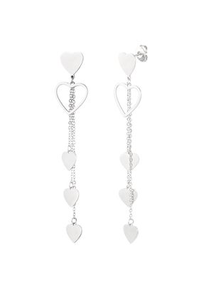 Hang Oorbellen met ketting en hartjes - Lange Oorbellen - Stainless Steel Oorbellen - Nikkel Vrij Oorbellen - Oorbellen Voor Vrouwen - Cadeau Tip - Cadeau Voor Haar Hang Oorbellen met ketting en hartjes - Lange Oorbellen - Stainless Steel Oorbellen - Nikkel Vrij Oorbellen - Oorbellen Voor Vrouwen - Cadeau Tip - Cadeau Voor Haar