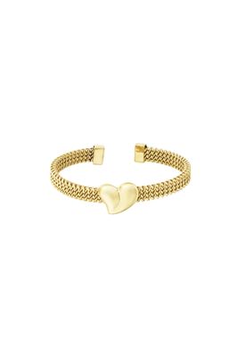 Stainless steel damesarmband goudkleurig – Hypoallergeen & Waterbestendig”