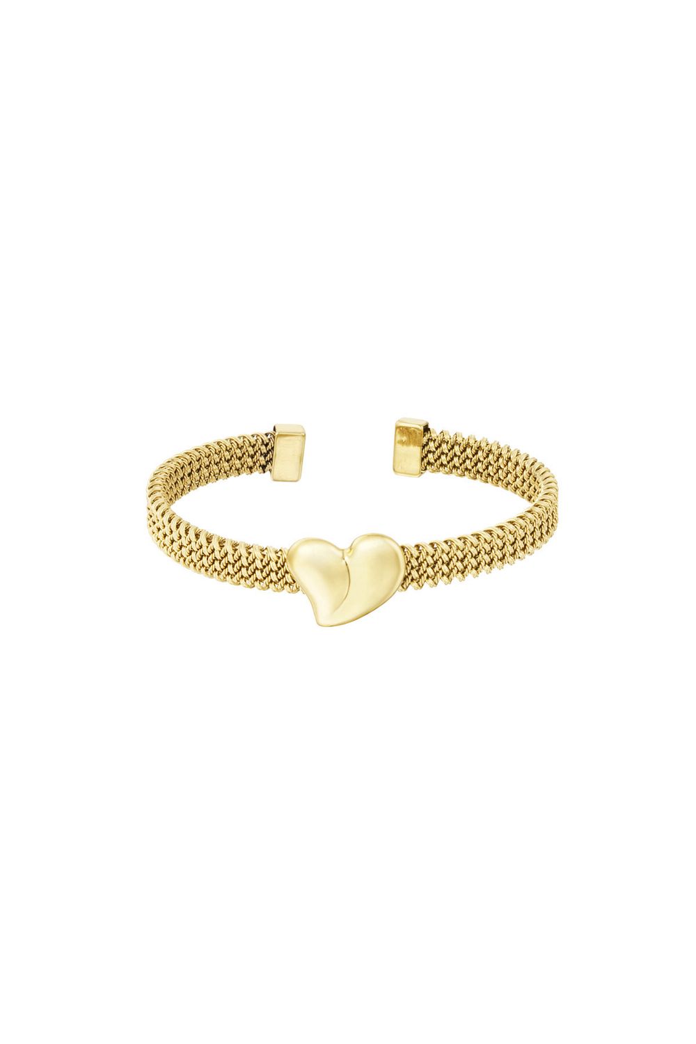 Stainless steel damesarmband goudkleurig – Hypoallergeen &amp; Waterbestendig”