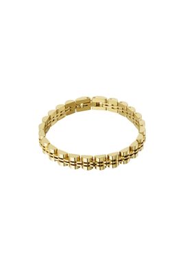 Stainless steel damesarmband goudkleurig – Hypoallergeen &amp; Waterbestendig”