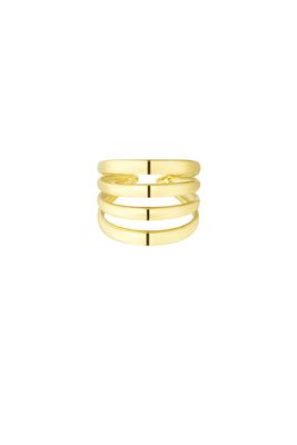 Vintage 4 Lagen Ring - Stainless Steel Ring - Open Ring
