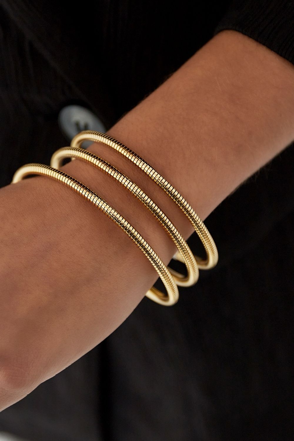 Stainless steel damesarmband goudkleurig – Hypoallergeen &amp; Waterbestendig”