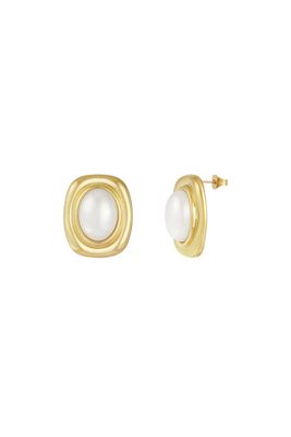 Chic Stone Earrings - Stainless Steel Oorbellen - Oorbelknoppen - Oorbellen Voor Vrouwen Chic Stone Earrings - Stainless Steel Oorbellen - Oorbelknoppen - Oorbellen Voor Vrouwen