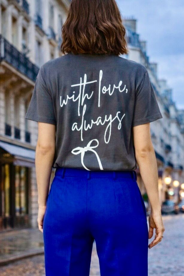 T- Shirt Met Print - Love Always - T Shirt Met Korte Mouwen - Losse T Shirt - T Shirt Voor Vrouwen