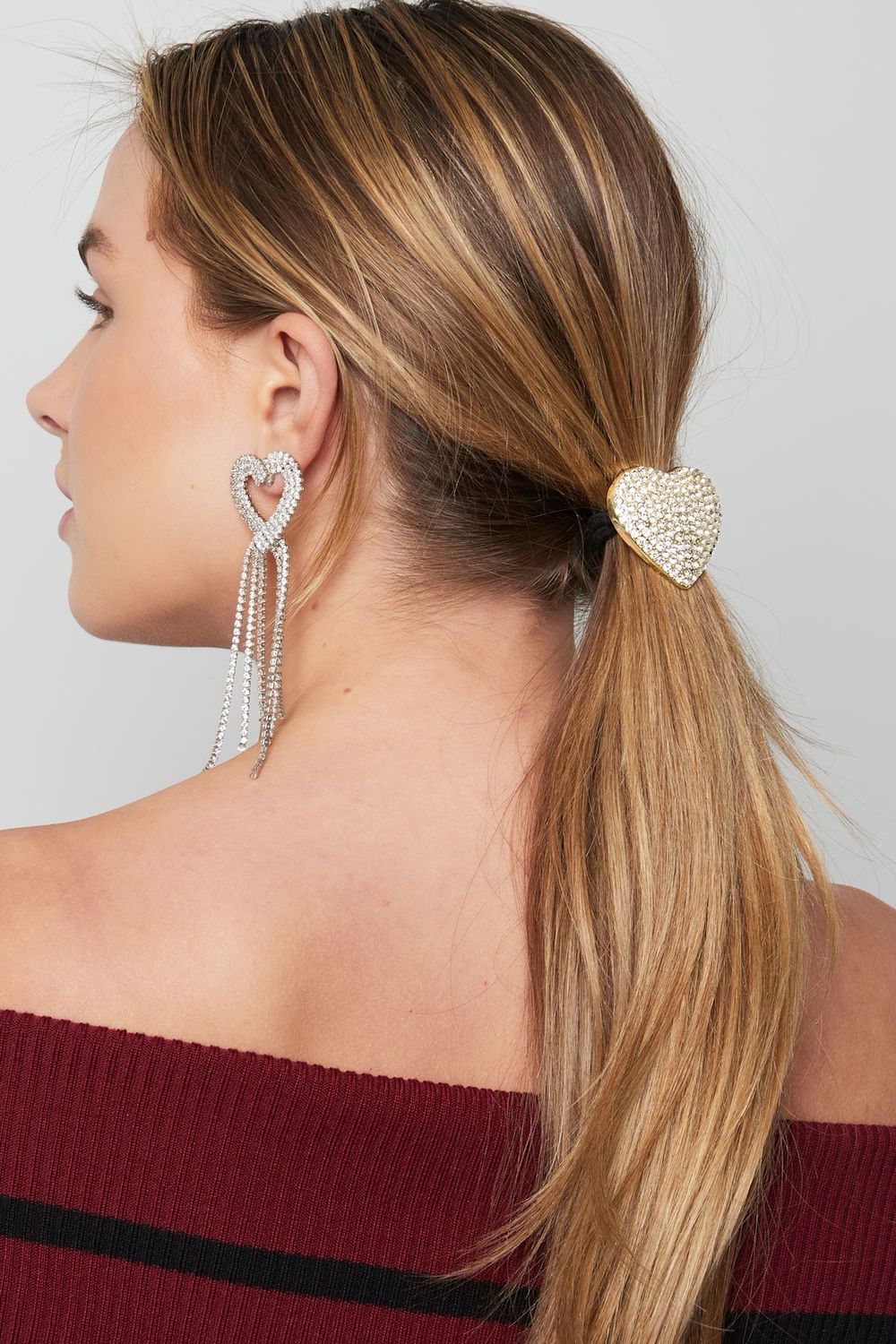 Shimmer Off Love Haar Elastiek - Haar Juweel - Roos