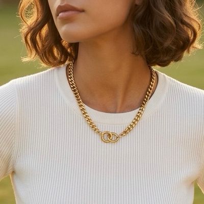 Dikke Schakelketting - Infinity Chain - Stainless Steel Ketting Dikke Schakelketting - Infinity Chain - Stainless Steel Ketting