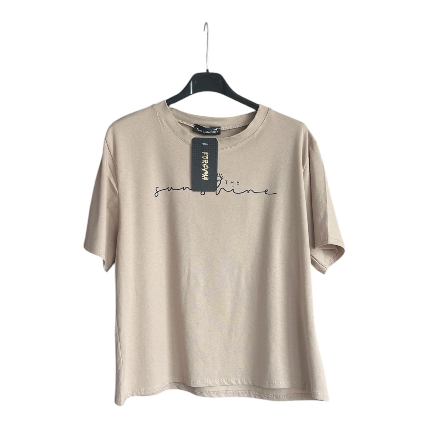 Printed cotton T shirt- Katoenen T shirt voor vrouwen