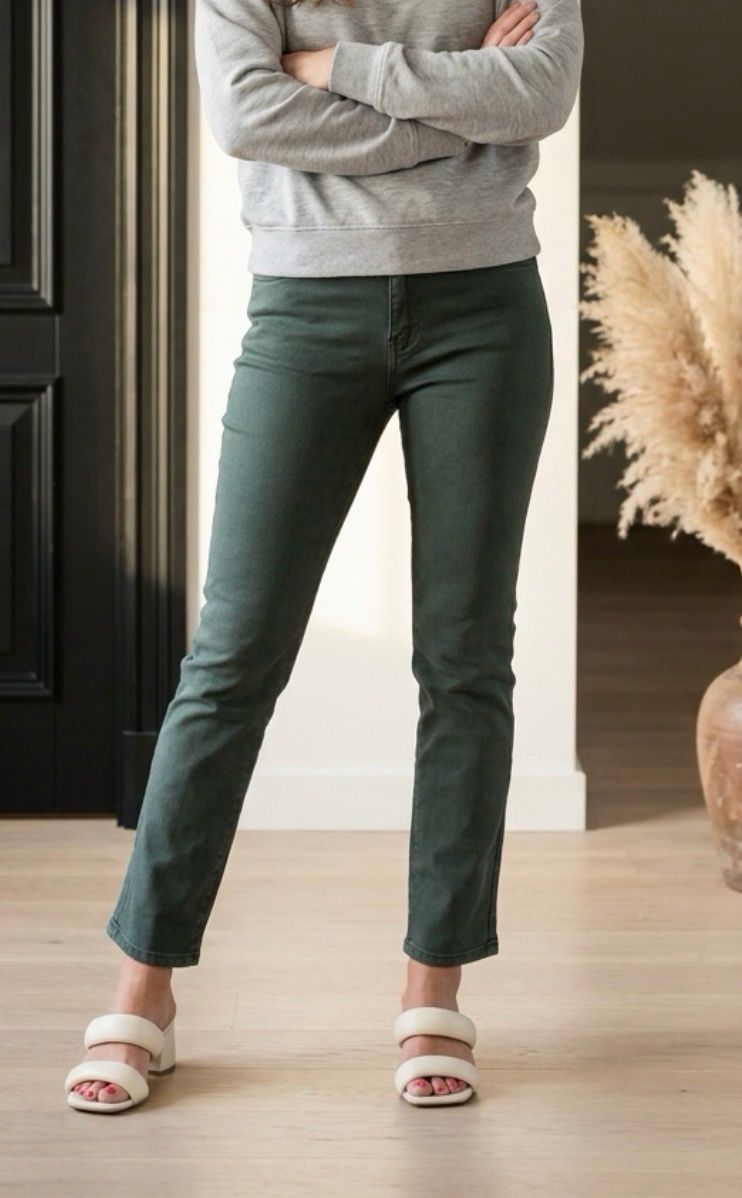 Gekleurde Jeans Recht Model Voor Dames- Straight Fit Jeans