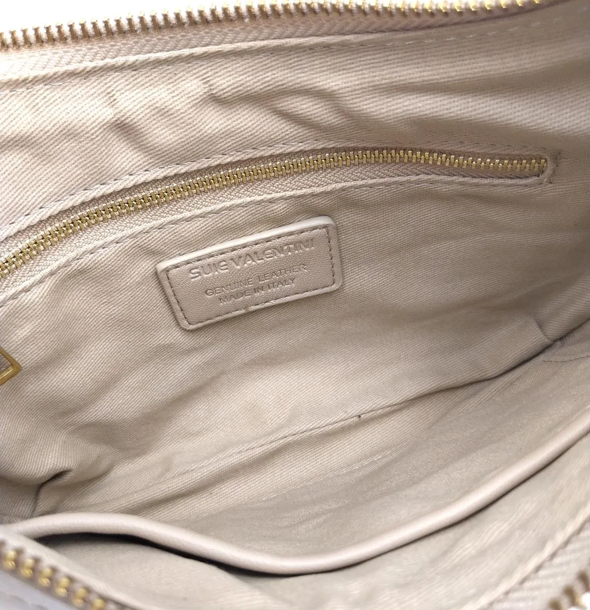 Lederen handtas met ketting strap